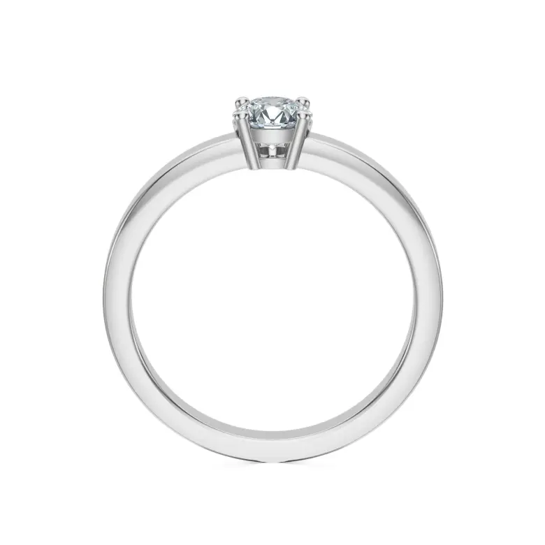 Pierścionek z białego złota z diamentem AJPZ_003